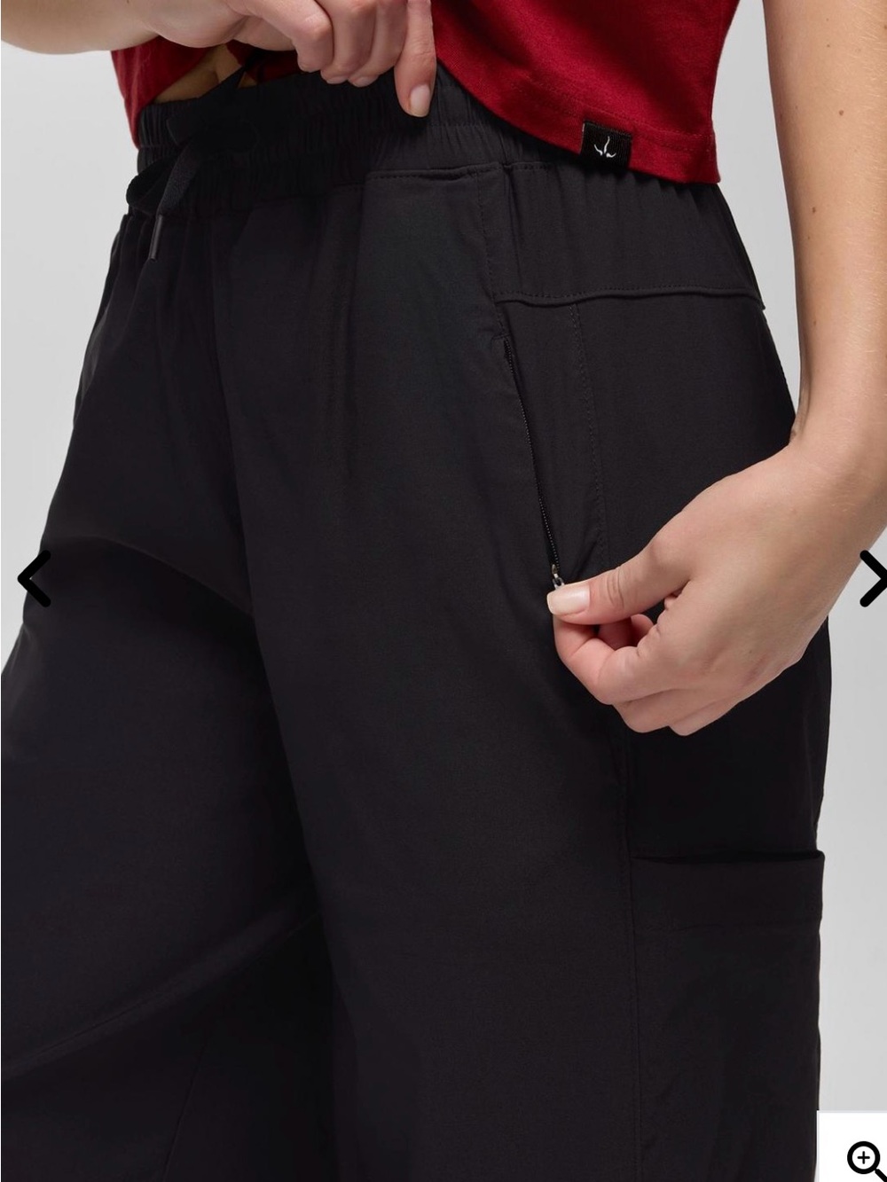 Prana Send Off High Rise Wide Leg Pant, Black, Size XS - Picture 2 of 16